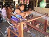 Preparing thread for weaving