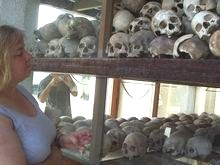 Skulls of those tortured