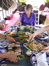 Gourmet lunch on the Mekhong